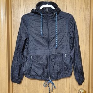 Free People Festival Parachute Jacket Windbreaker Size SP Black